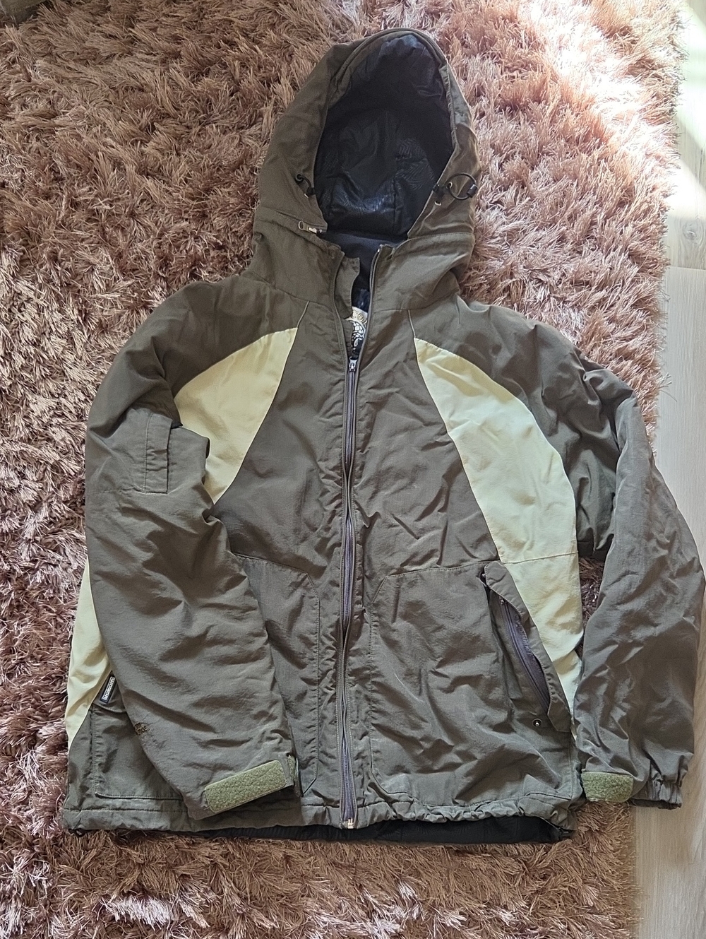 Volcom Olive And Cream Winter Coat